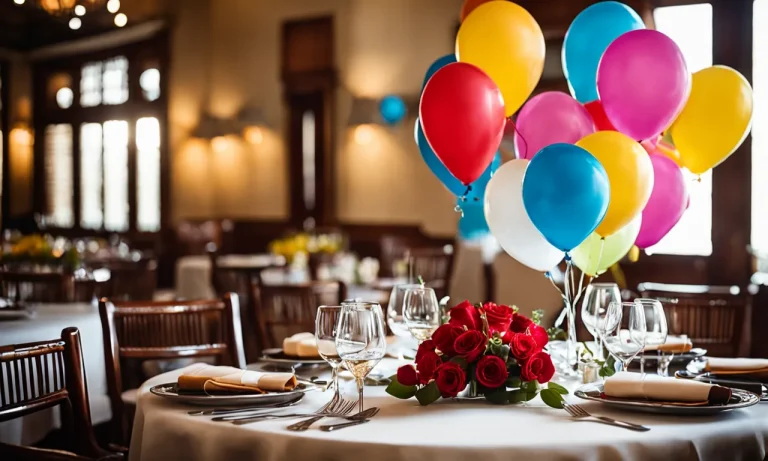How To Decorate A Restaurant Table For A Birthday Party