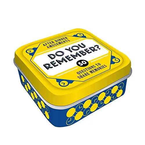After Dinner Amusements Do You Remember conversation game in small tin